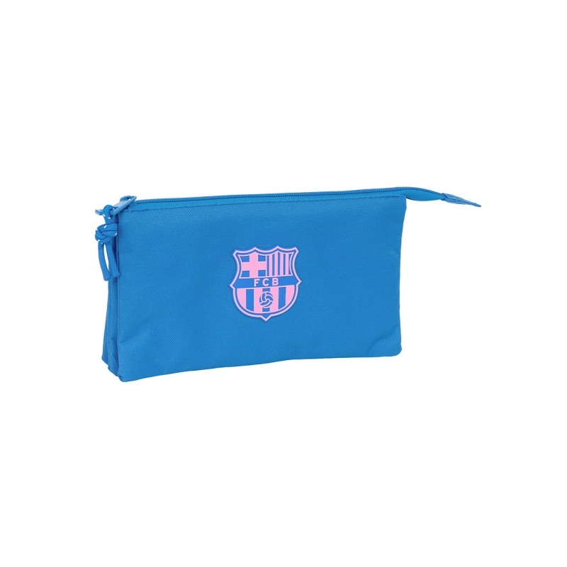 Trousse 3 compartiments FC Barcelone bleu fille 0,6 L