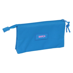 Trousse 3 compartiments FC Barcelone bleu fille 0,6 L
