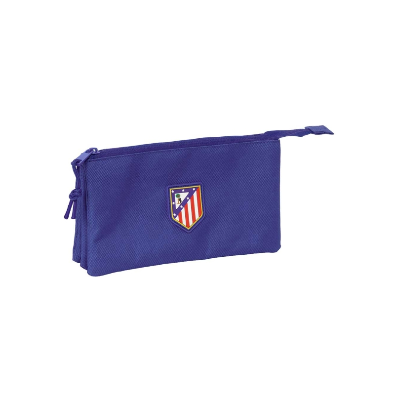 Trousse Atlético de Madrid 3 compartiments bleu marine