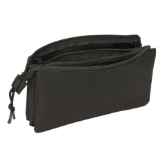 Trousse vert foncé trois compartiments