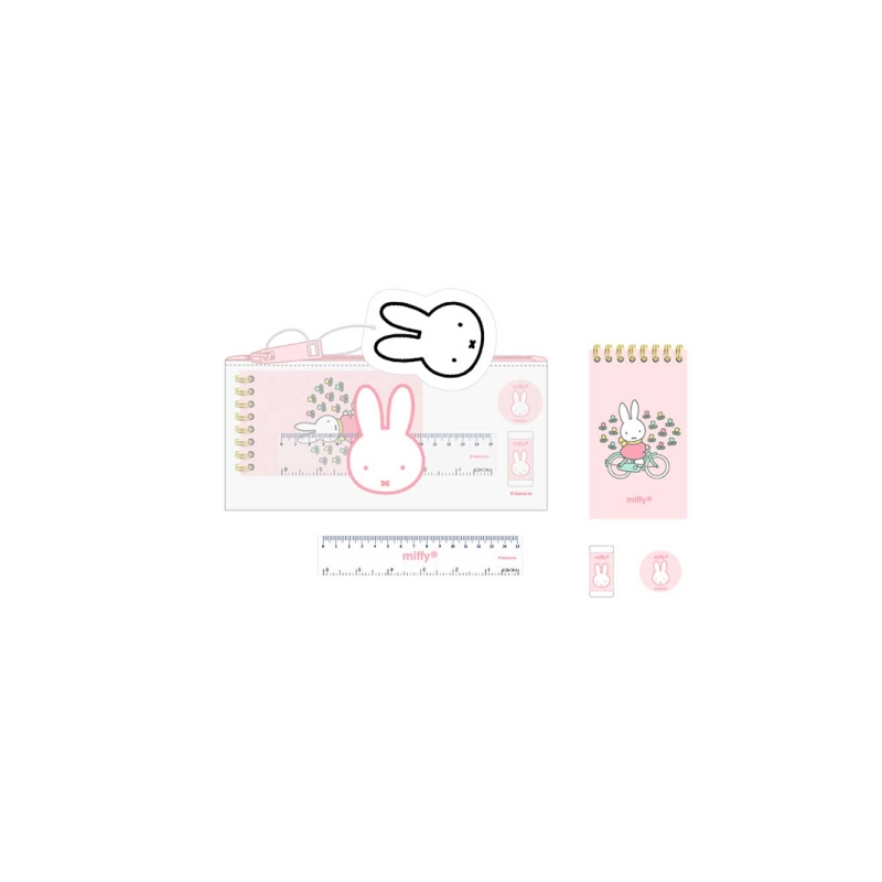 Kit scolaire Miffy Flowers avec trousse multicolore