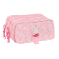 Trousse Miffy Fleurs 3 compartiments rose