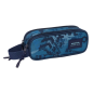 Trousse Safta 2 compartiments zippés bleue Trousse Safta 2 compartiments zippés bleue