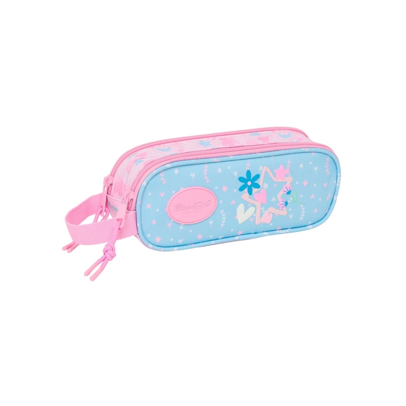 Trousse Blackfit8 2 compartiments bleu clair
