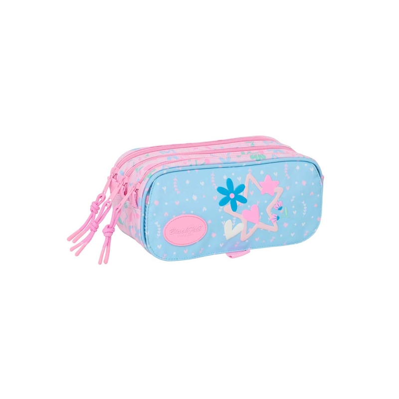 Trousse Blackfit8 Smile 3 compartiments bleu clair Trousse Blackfit8 Smile 3 compartiments bleu clair