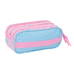 Trousse Blackfit8 Smile 3 compartiments bleu clair