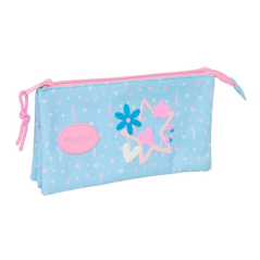 Trousse bleu clair trois compartiments