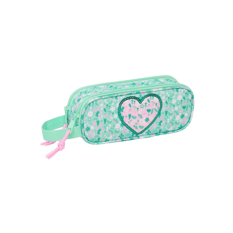 Trousse Safta Cuore 2 compartiments turquoise Trousse Safta Cuore 2 compartiments turquoise