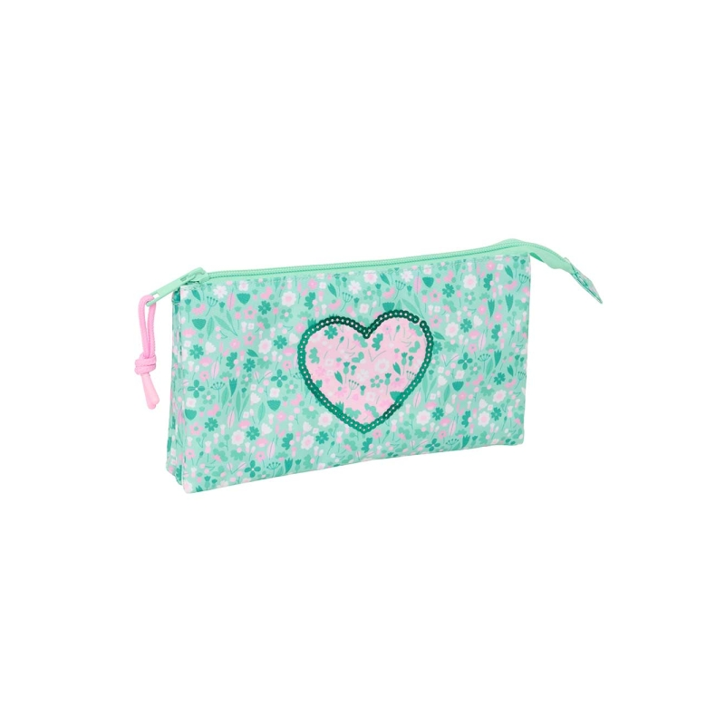 Trousse 3 compartiments Safta Cuore turquoise 0,6 L Trousse 3 compartiments Safta Cuore turquoise 0,6 L