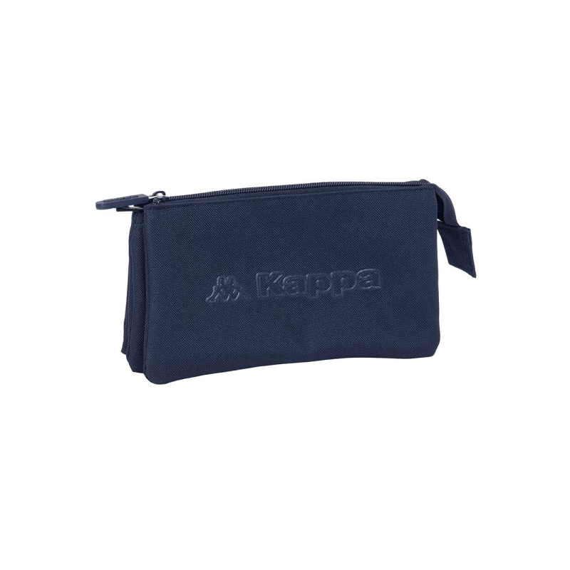 Trousse 3 compartiments Safta Kappa Basics bleu marine Trousse 3 compartiments Safta Kappa Basics bleu marine