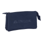 Trousse 3 compartiments Safta Kappa Basics bleu marine Trousse 3 compartiments Safta Kappa Basics bleu marine