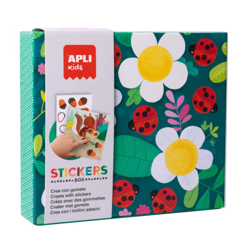 Apli Kids Ladybug Eraser Games - 8 Feuilles Illustrées de 200G - 8 Feuilles de Gommes Géométriques Amovibles - Haute Valeur