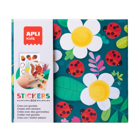Apli Kids Ladybug Eraser Games - 8 Feuilles Illustrées de 200G - 8 Feuilles de Gommes Géométriques Amovibles - Haute Valeur