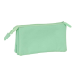 Trousse 3 compartiments Safta Kappa Basics menthe Trousse 3 compartiments Safta Kappa Basics menthe