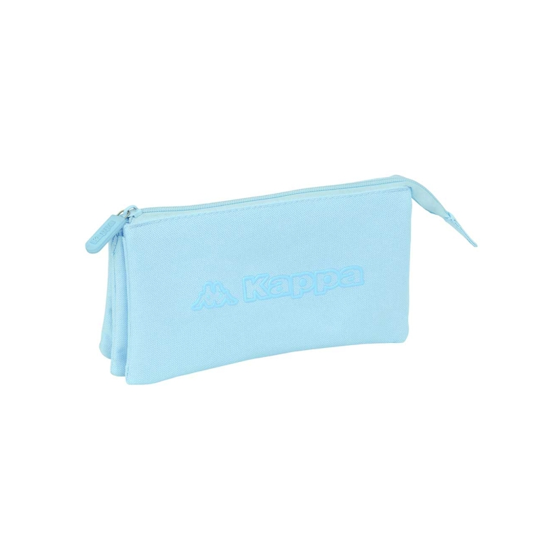 Trousse 3 compartiments Safta Kappa Basics bleu clair Trousse 3 compartiments Safta Kappa Basics bleu clair