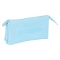 Trousse 3 compartiments Safta Kappa Basics bleu clair Trousse 3 compartiments Safta Kappa Basics bleu clair