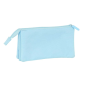Trousse 3 compartiments Safta Kappa Basics bleu clair Trousse 3 compartiments Safta Kappa Basics bleu clair