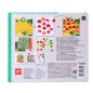 Apli Kids Ladybug Eraser Games - 8 Feuilles Illustrées de 200G - 8 Feuilles de Gommes Géométriques Amovibles - Haute Valeur
