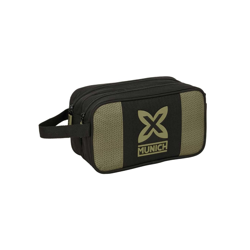 Trousse de toilette Munich West 5L noir vert 2 compartiments Trousse de toilette Munich West 5L noir vert 2 compartiments