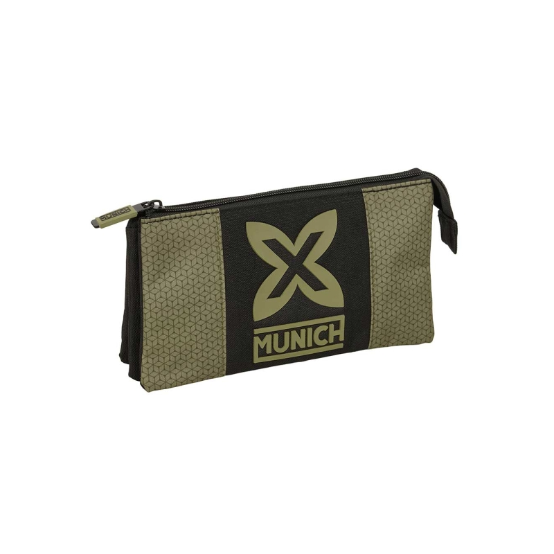 Trousse 3 compartiments Safta Munich West noir/vert Trousse 3 compartiments Safta Munich West noir/vert