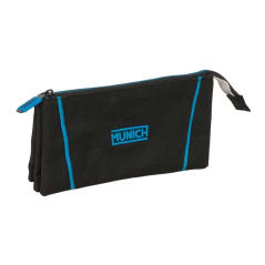 Trousse noire à trois compartiments