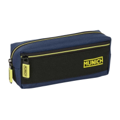 Trousse trois compartiments bleu marine