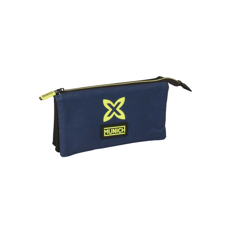 Trousse 3 compartiments Safta Munich bleu marine 0,6L Trousse 3 compartiments Safta Munich bleu marine 0,6L