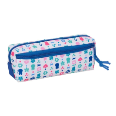 Trousse 3 compartiments Miffy Bunny blanc bleu 22 cm