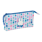 Trousse 3 compartiments Miffy Bunny blanc bleu 22 cm Trousse 3 compartiments Miffy Bunny blanc bleu 22 cm