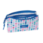 Trousse 3 compartiments Miffy Bunny blanc bleu 22 cm Trousse 3 compartiments Miffy Bunny blanc bleu 22 cm