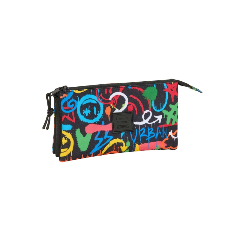 Trousse 3 compartiments Safta Graffiti Colors multicolore Trousse 3 compartiments Safta Graffiti Colors multicolore