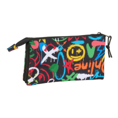 Trousse 3 compartiments Safta Graffiti Colors multicolore