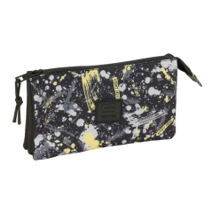 Trousse trois compartiments graffiti multicolore