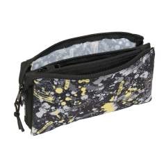 Trousse trois compartiments multicolore