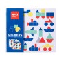 Apli Kids Jeux d'Autocollants Véhicules - Feuilles Illustrées 200G - Autocollants Géométriques Amovibles - Haute Valeur