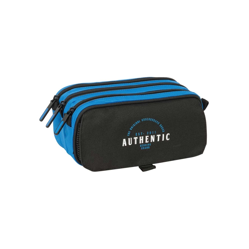 Trousse Blackfit8 Underground 3 compartiments noir bleu Trousse Blackfit8 Underground 3 compartiments noir bleu
