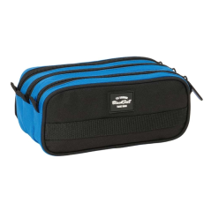 Trousse Blackfit8 Underground 3 compartiments noir bleu