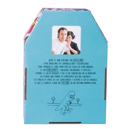 Puzzle pour enfants Apli de 4 cubes - Dessins d'animaux - Mesure 7x7cm - Développement des compétences - Illustré par Jaime