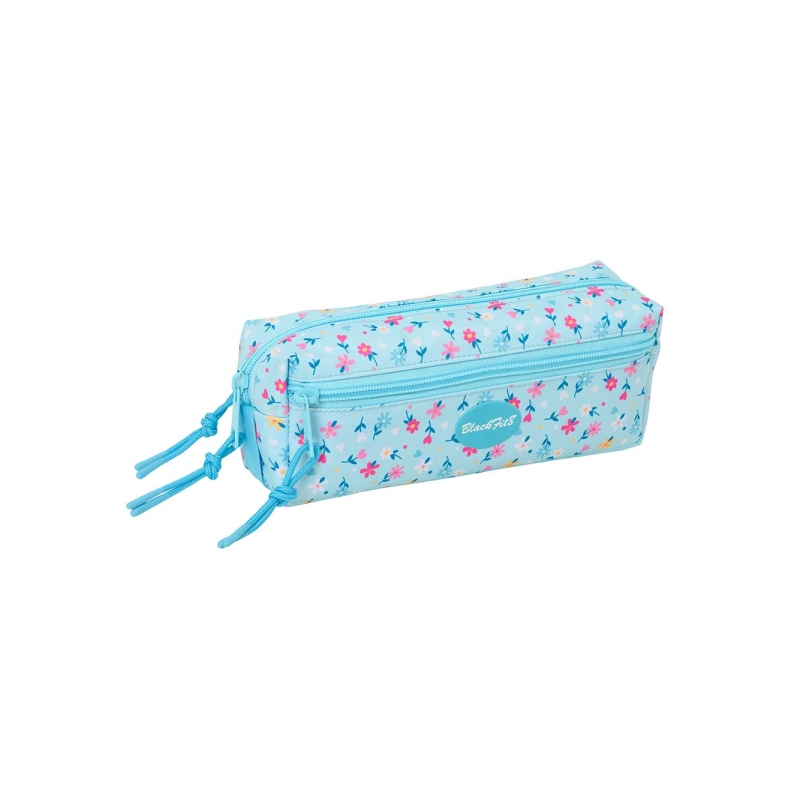 Trousse 3 compartiments Blackfit8 bleu clair 22x8,5x6 cm Trousse 3 compartiments Blackfit8 bleu clair 22x8,5x6 cm