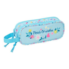 Trousse bleu clair à deux compartiments