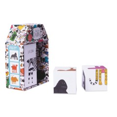 ✅ Puzzle pour enfants Apli de 4 cubes - Dessins d'animaux - Mesure 7x7cm - Développement des compétences - Ill en stock