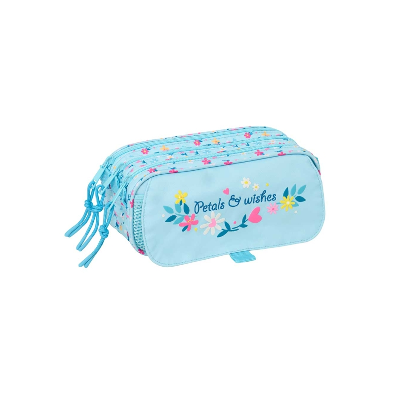 Trousse 3 compartiments Blackfit8 bleu clair