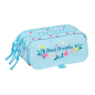 Trousse 3 compartiments Blackfit8 bleu clair