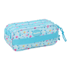 Trousse 3 compartiments Blackfit8 bleu clair