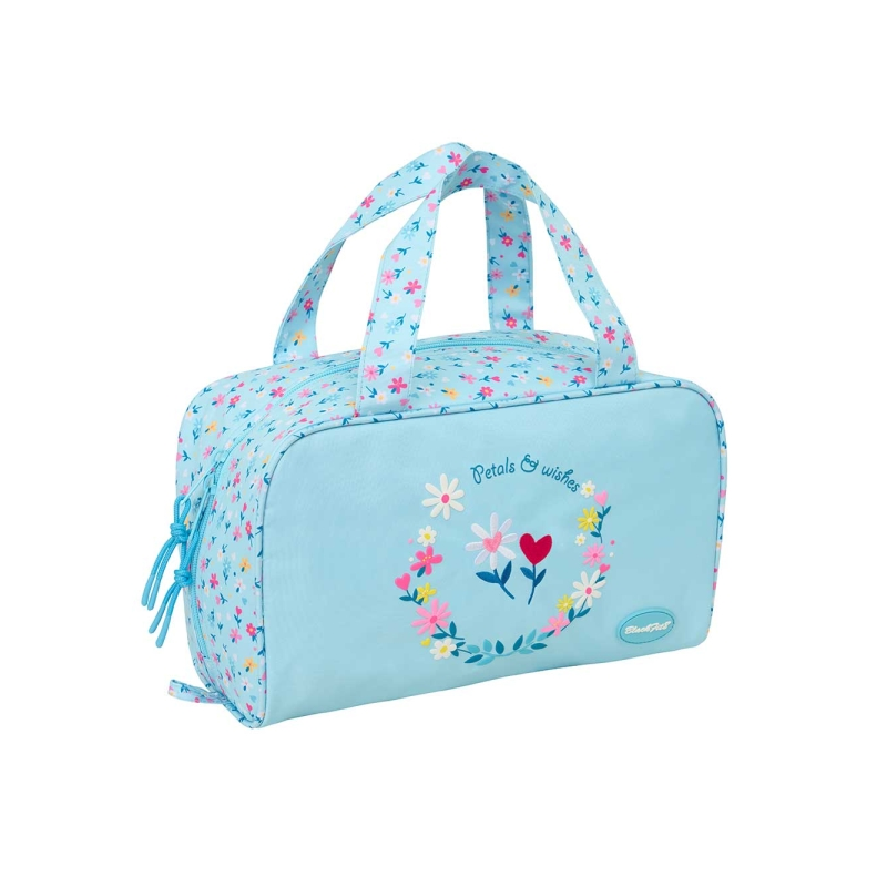 Trousse rectangulaire Blackfit8 Petalos bleu clair Trousse rectangulaire Blackfit8 Petalos bleu clair