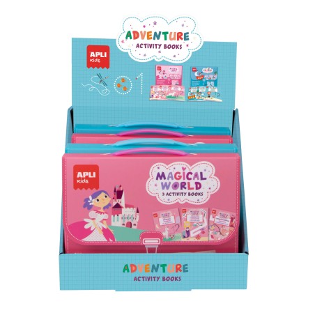 ✅ Apli Display Cahiers d'Activités de 6 Unités - 2 Thèmes : le Monde Magique et les Pirates - 3 Livres avec F en stock