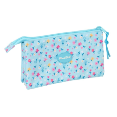 Trousse Blackfit8 Petalos 3 compartiments bleu clair