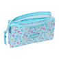 Trousse Blackfit8 Petalos 3 compartiments bleu clair Trousse Blackfit8 Petalos 3 compartiments bleu clair