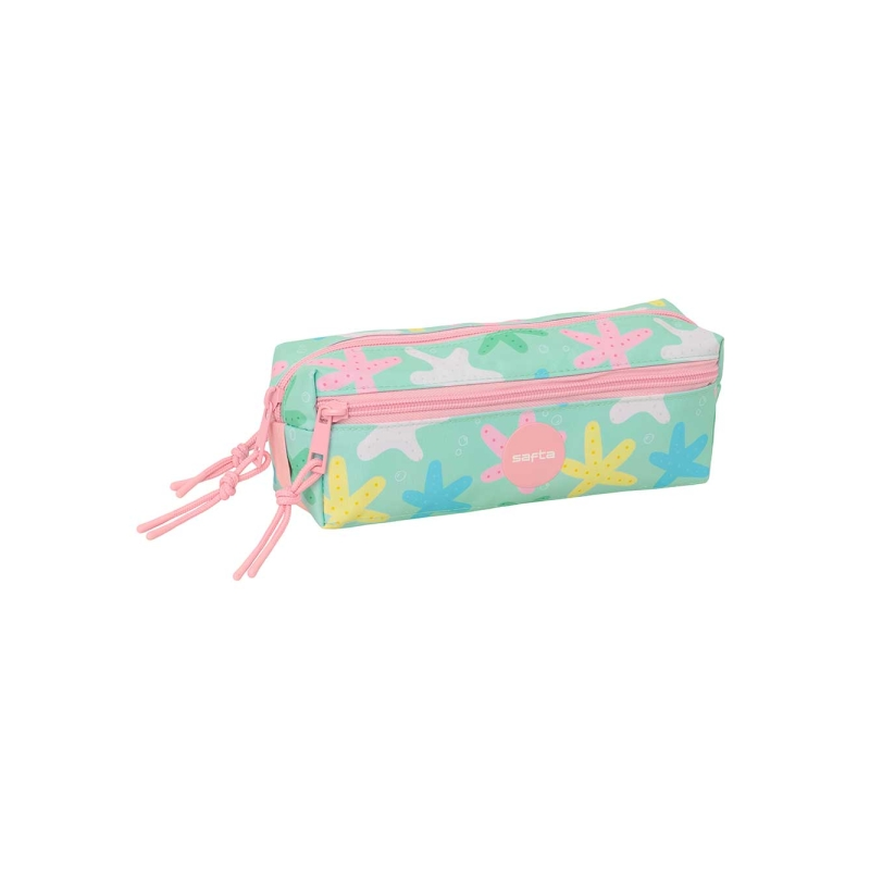 Trousse 3 compartiments Safta Estrellas verte Trousse 3 compartiments Safta Estrellas verte