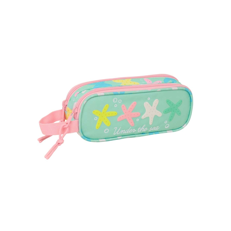Trousse 2 compartiments Safta étoiles vert 21x8x6 cm Trousse 2 compartiments Safta étoiles vert 21x8x6 cm